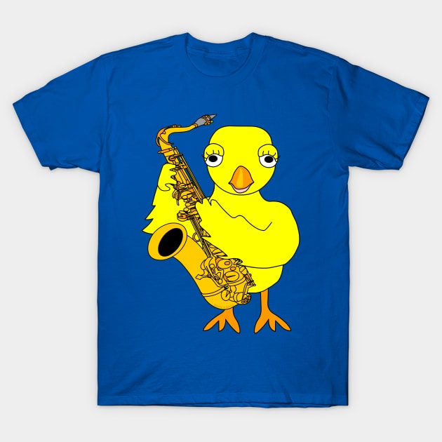 Saxophone Chick T-Shirt by Barthol Graphics